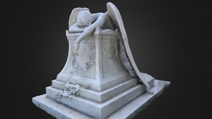 Angel of Grief by William Wetmore Story 3D Model