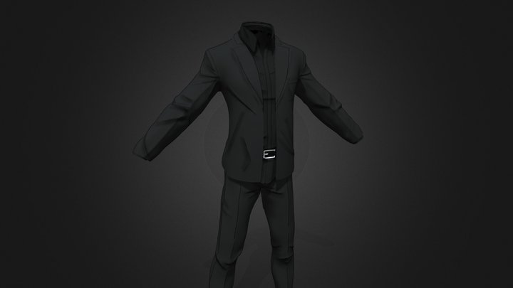 Stylized Suit: Clothing for Men 3D Model