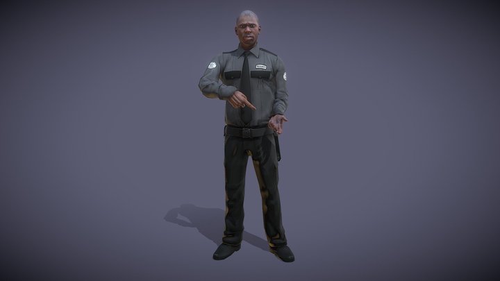 Security Guard 3 3D Model