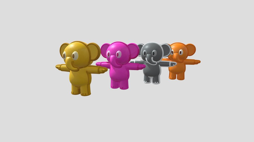 BOMBA Cute Elephant – 4 Color Variants