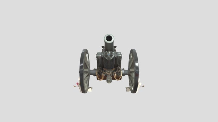 Ordnance BL 6 inch 30cwt howitzer 3D Model