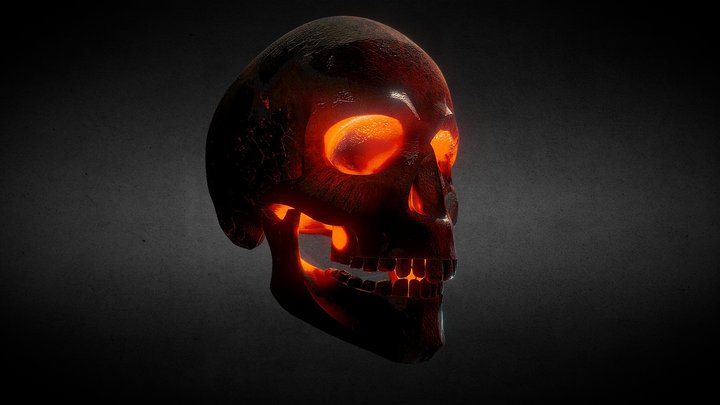 Skull 3D Modelado y Texturizado en Sculptris 3D Model