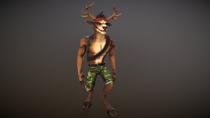 Bambo - Deer Avenger [FANART] 3D Model