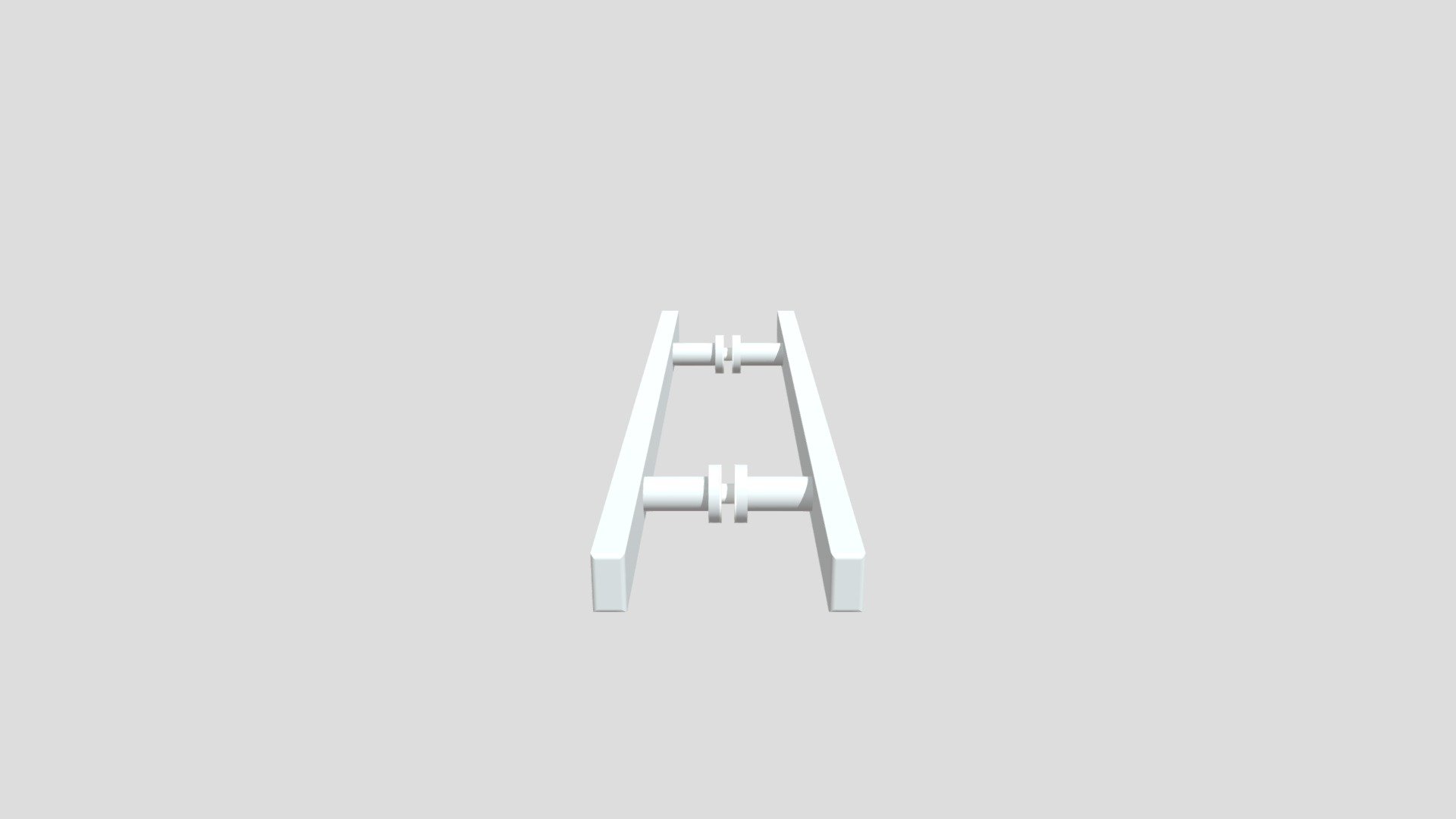 PUXADOR RETANGULAR TUBULAR — Sketchfab embed 3D viewer