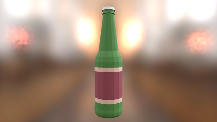 Beer bottle 3D Model