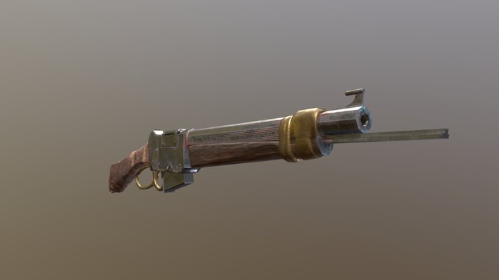 Personalized Agarian Service Rifle 3D Model