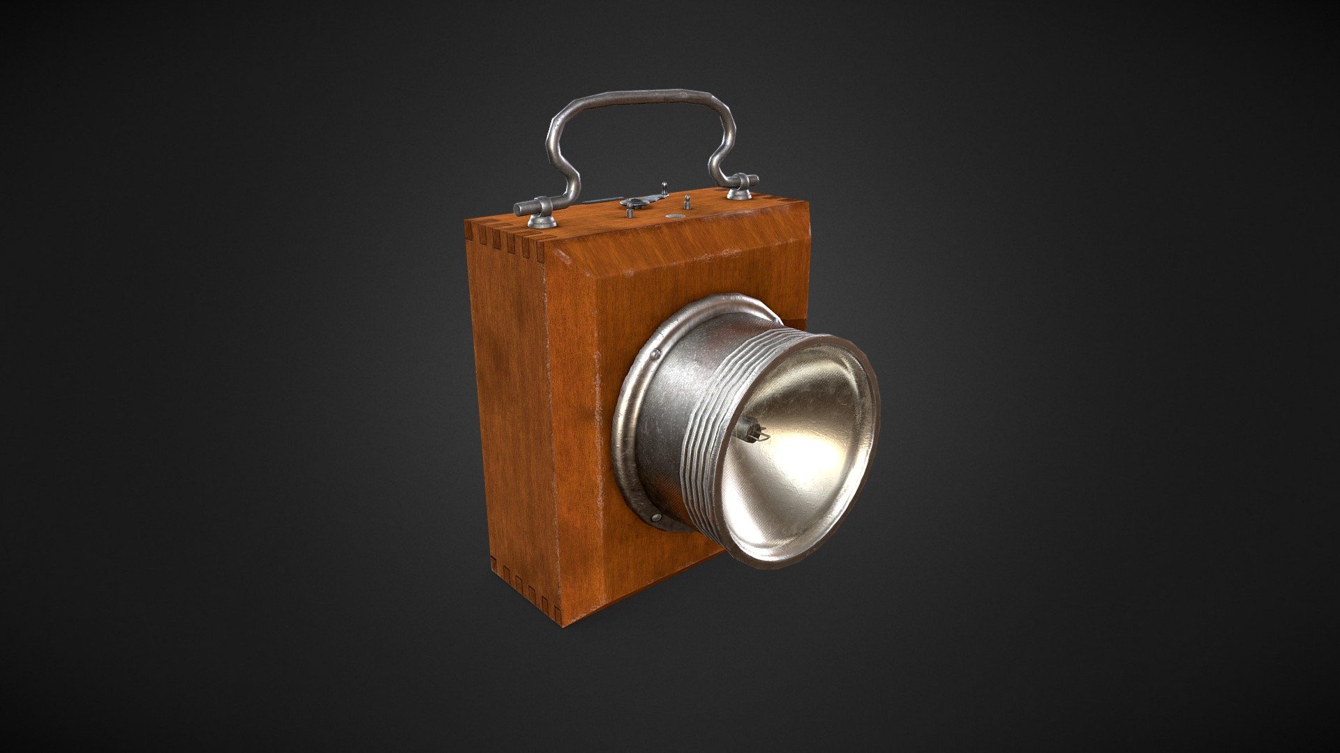 Vintage flashlight — Sketchfab embed 3D viewer