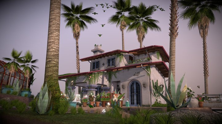 3D Scene - "El Jardín del Cielo" 3D Model