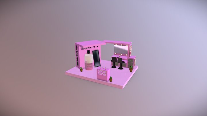 Stand Samy Cosmetics 3D Model
