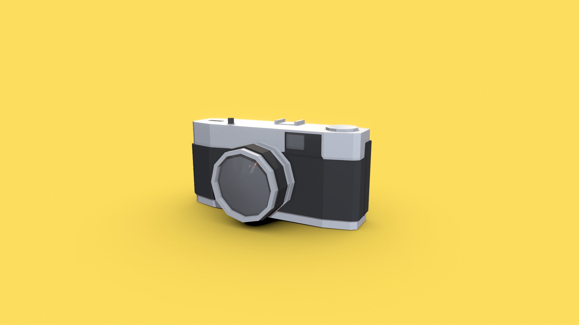 3D model Olympus Trip 35 – Low Poly - This is a 3D model of the Olympus Trip 35 - Low Poly. The 3D model is about icon.