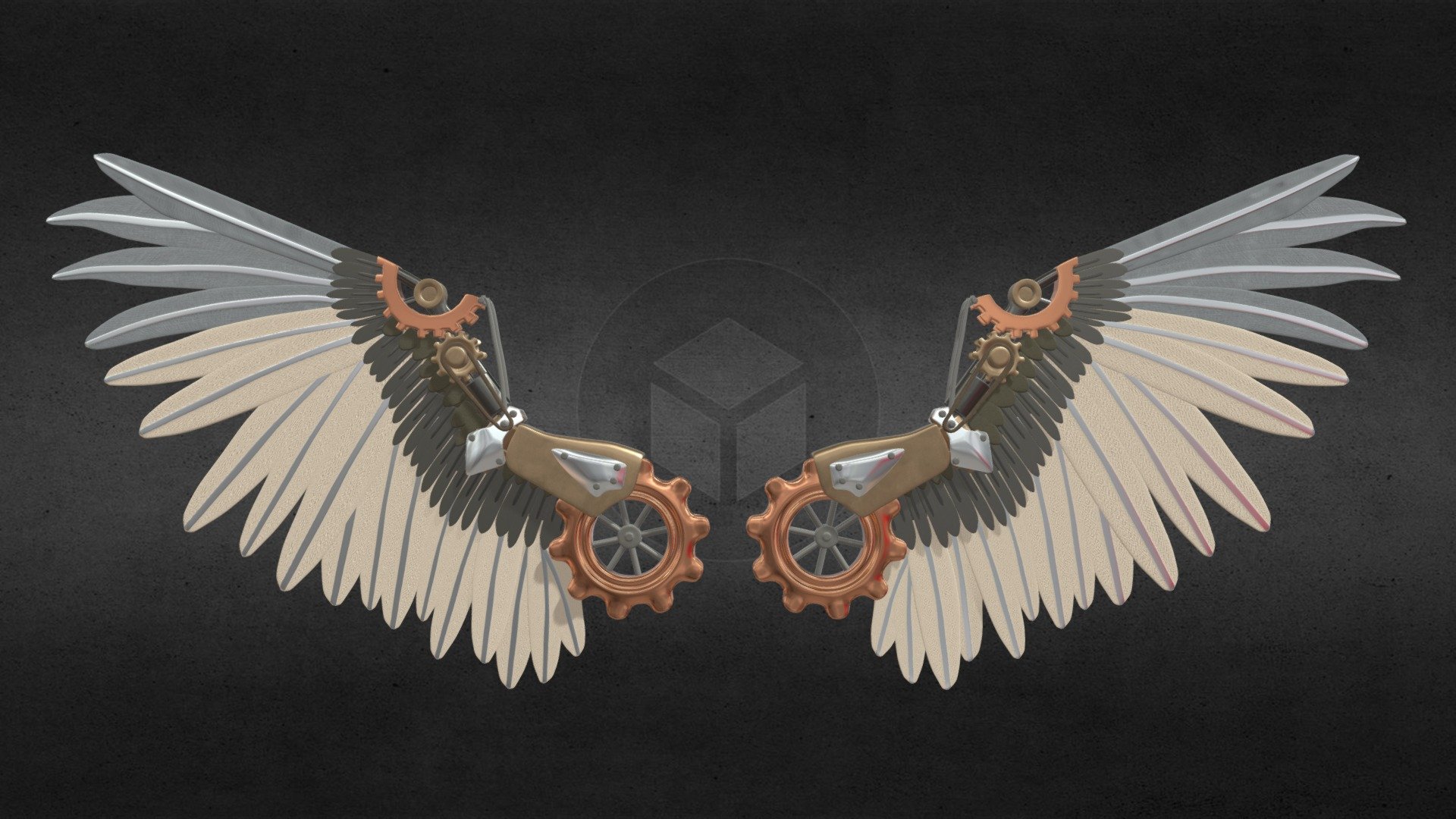 steampunk mechanical wings - Download Free 3D model by rajath98 ...
