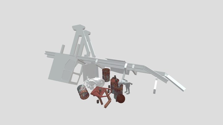 Rustborn - 2 More Detailed Props 3D Model