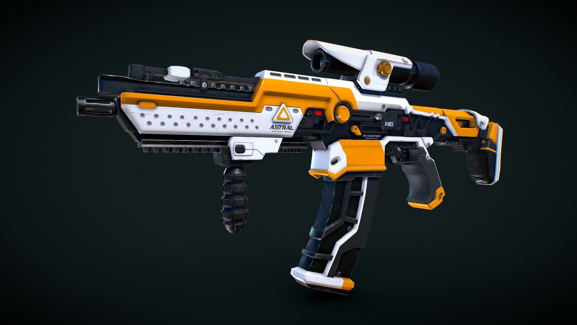 Sci-Fi Ares Rifle - 3D model by Isma.Laso (@pelochus) [04c06a6] - Sketchfab