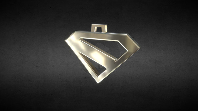 Superman Kingdom Come Pendant 3D Model