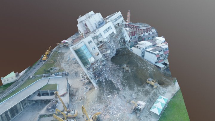 20180218 17:30雲門翠堤3D模型-拆除中 3D Model