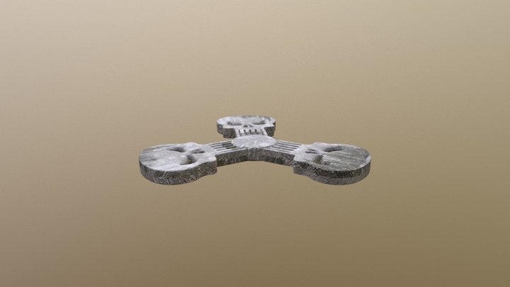 Punisher fidget spinner 3D Model