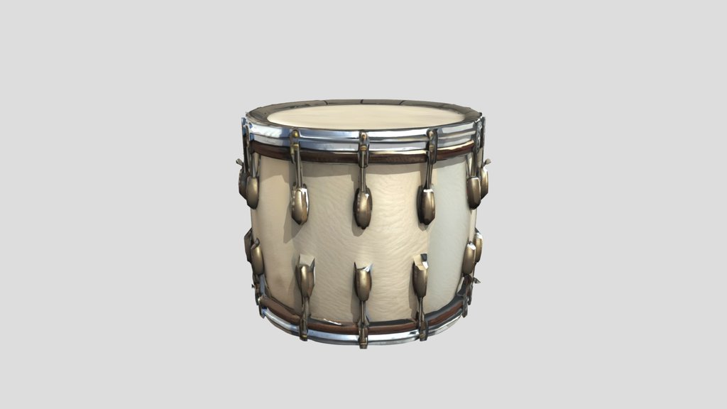 War Drum — 3D Model | Game Ready | PBR Textures