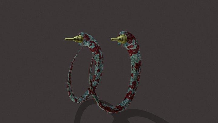 Snake_earing 3D Model