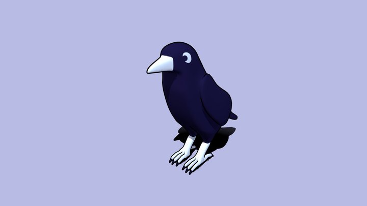 Crow Toon ver 1 3D Model