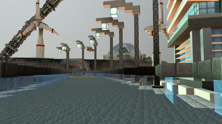 PvP Map ~ Futuristic City 3D Model