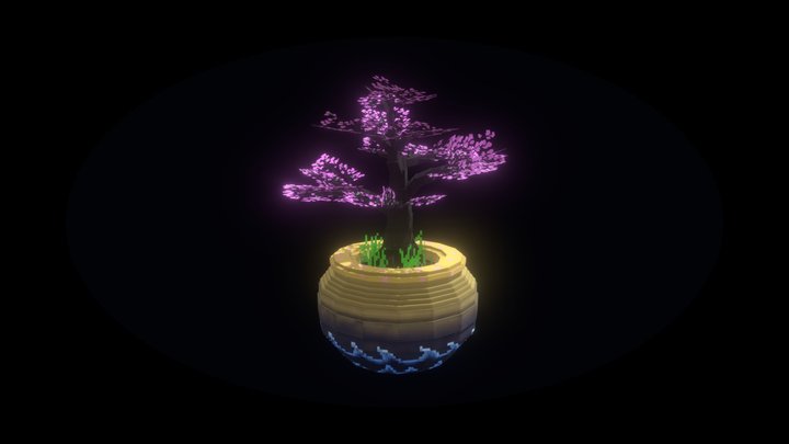 盆栽 Sakura Bonsai Tree 3D Model