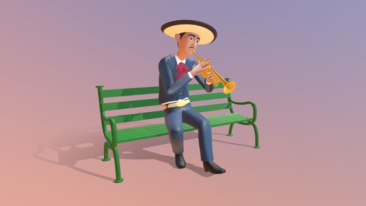 el mariachi 3D Model