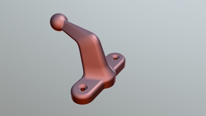 SIMPLE WALL AND DOOR HANGER 3D Model