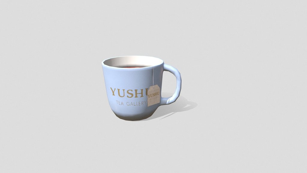 Cup Of Tea Game-Ready assets (Low Poly)