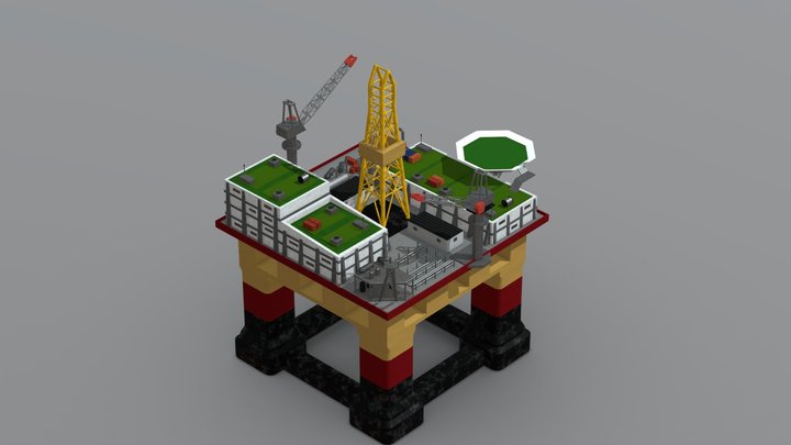 Offshore platform / Морская платформа 3D Model