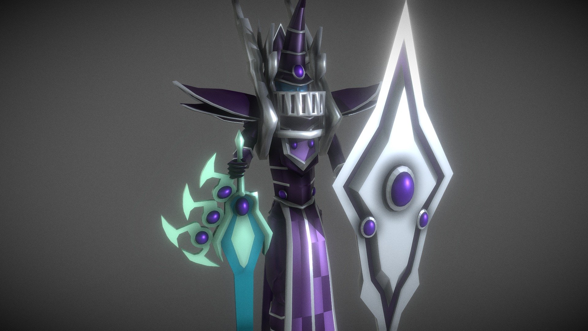 The Dark Magical Warrior (Yugioh) Buy Royalty Free 3D