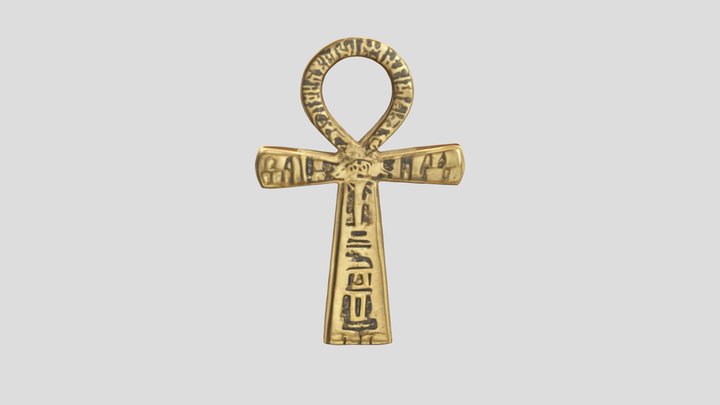 Ankh symbol with hier fbx 3D Model