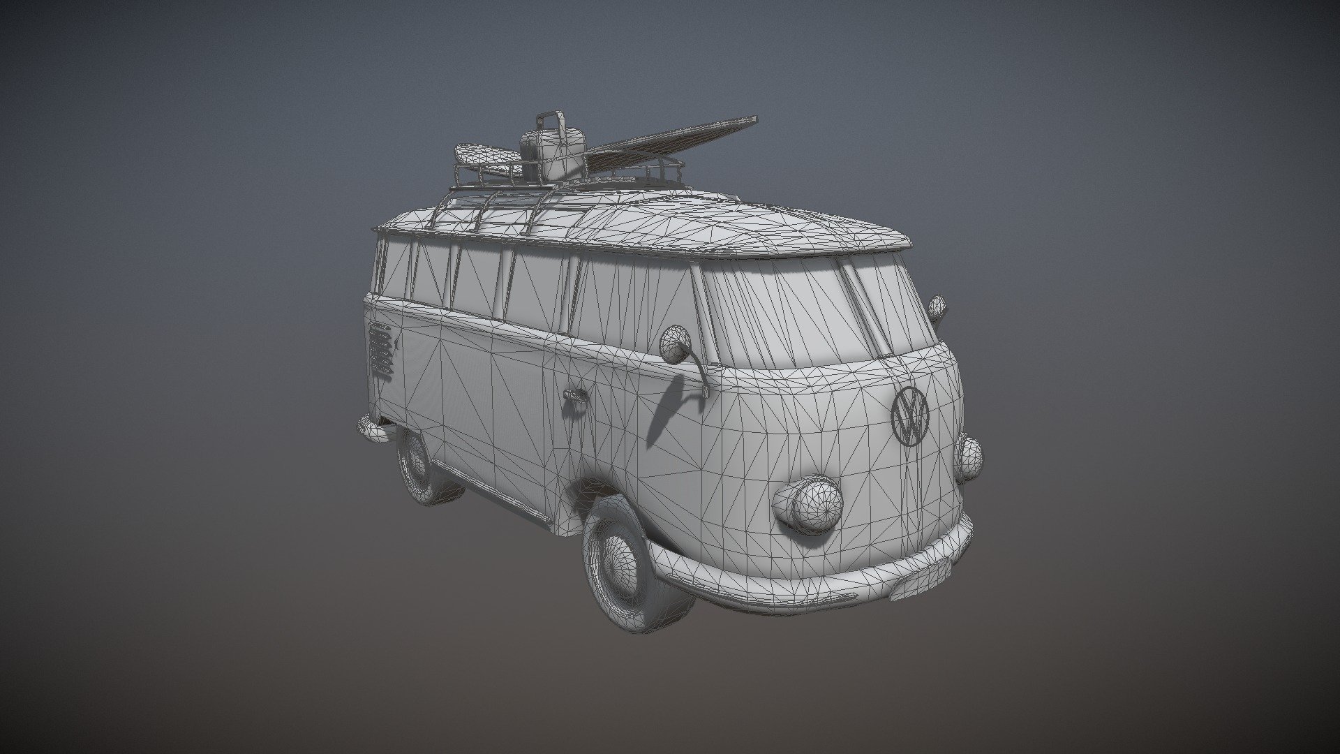 VW Campervan - 3D model by joshyanim [04c6fbe] - Sketchfab