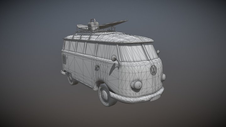 VW Campervan 3D Model