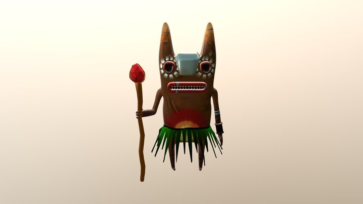 Tribal creature 3D Model