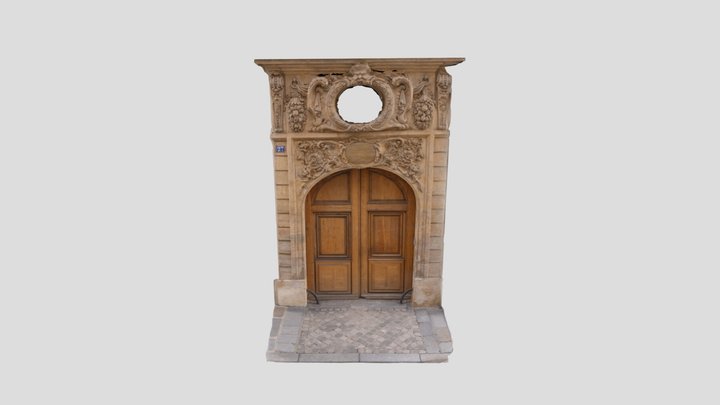 Saint Sulpice gate 3D Model