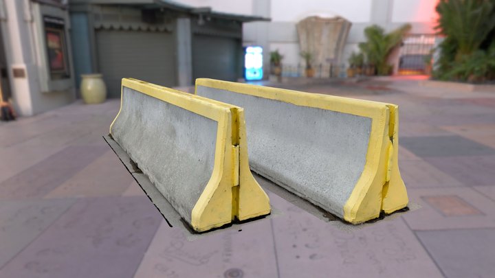 street barrier scan 3D Model