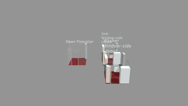 Coughlan Kitchen Side By Side Comparison 3D Model