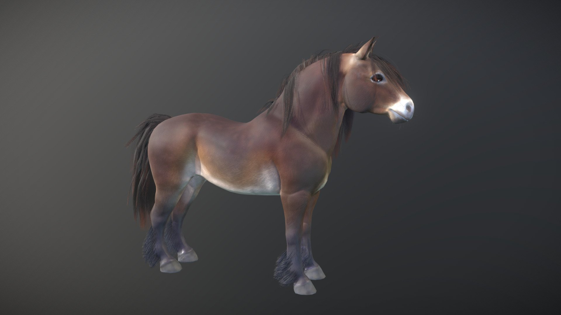 Chonky Horse - 3D model by Haridelle [04c8fa2] - Sketchfab