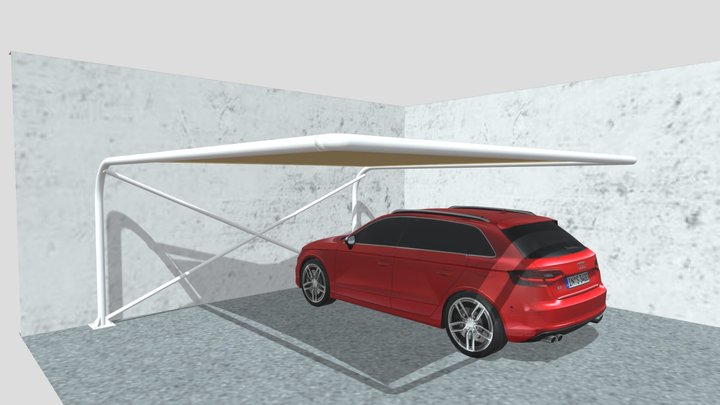 Estacionamiento 4x4 lona 3D Model
