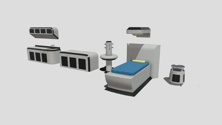 Sci-Fi Medical Assets 3D Model