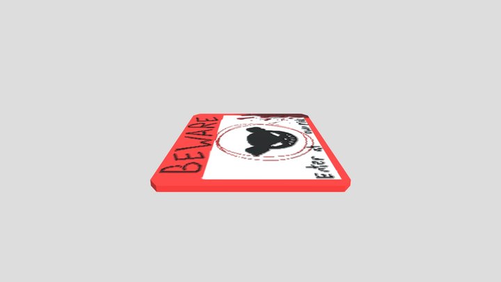 beware of bear 3D Model
