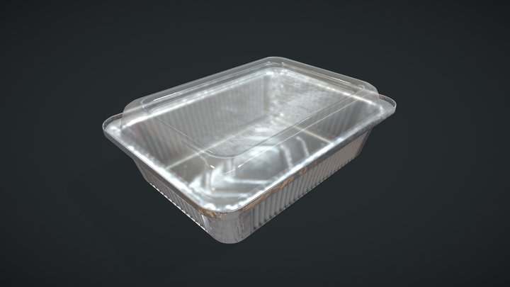 3D model Aluminum Foil Tray VR / AR / low-poly