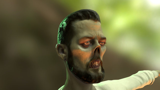 Zombie Marc Wakefield 3D Model