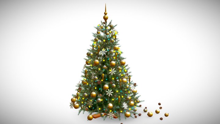 Christmas tree 3D model 3D Model