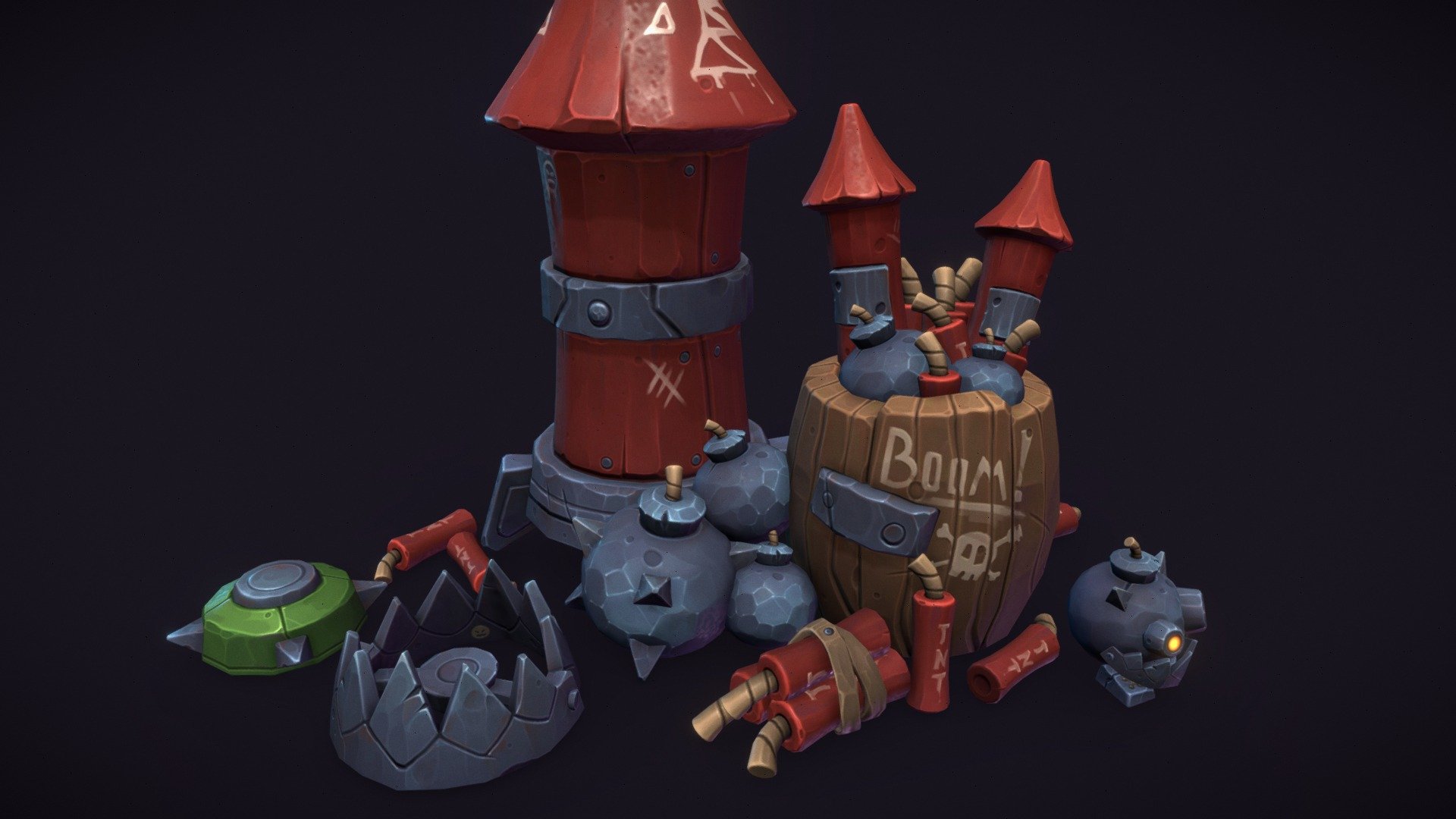 Goblin Explosives Package - Buy Royalty Free 3D model by ZugZug Art ...