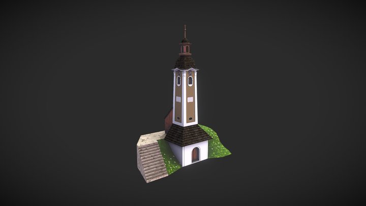 Hutterite Bell Tower - original version 3D Model