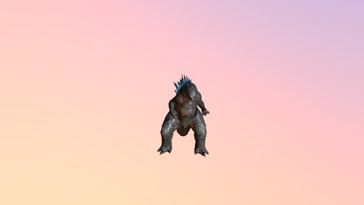 Detailed Legendary Godzilla 3D Model