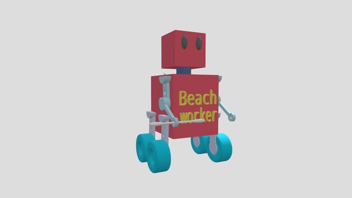T39 - Beach-worker 3D Model