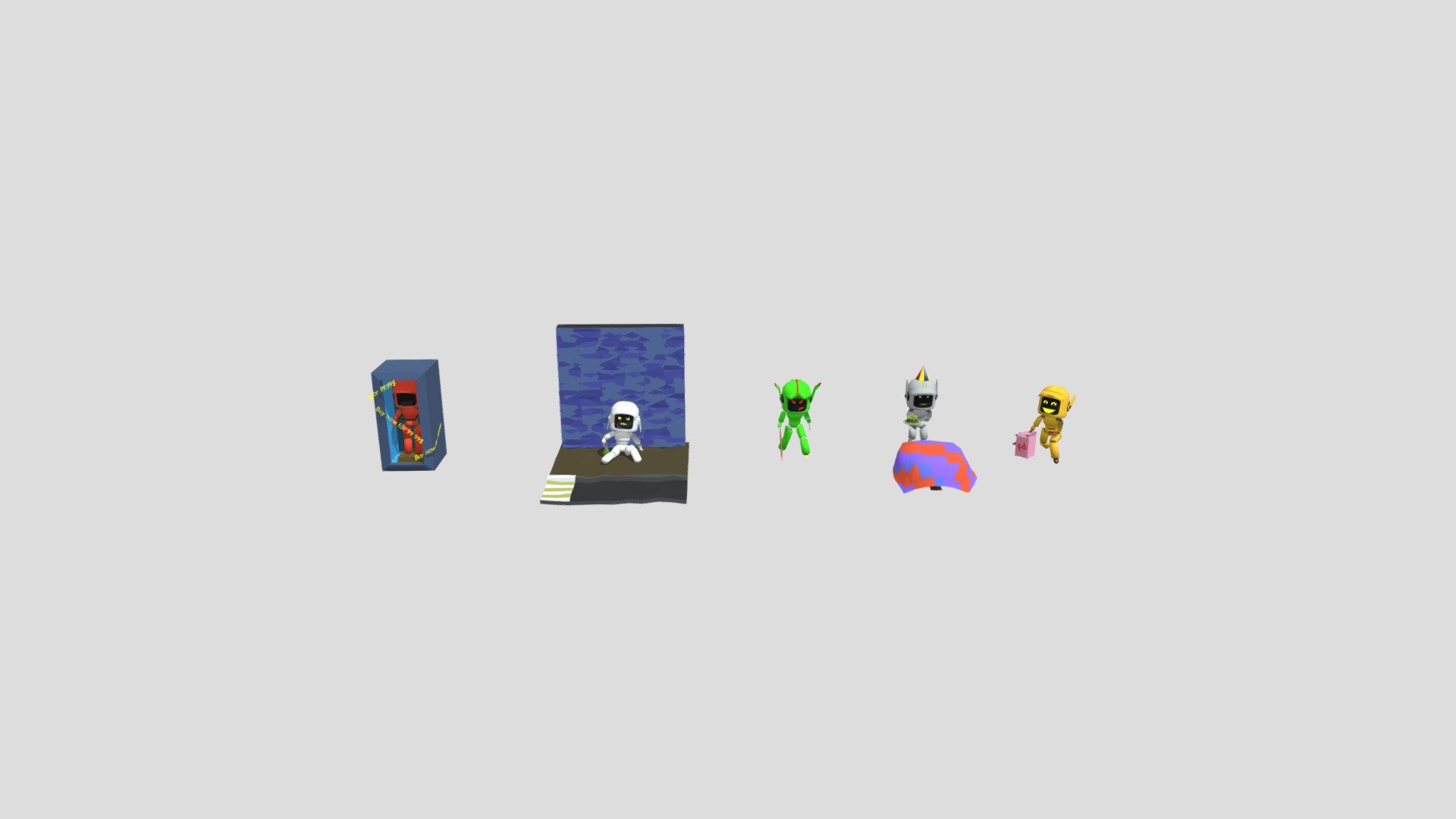 Drafts lowpoly models