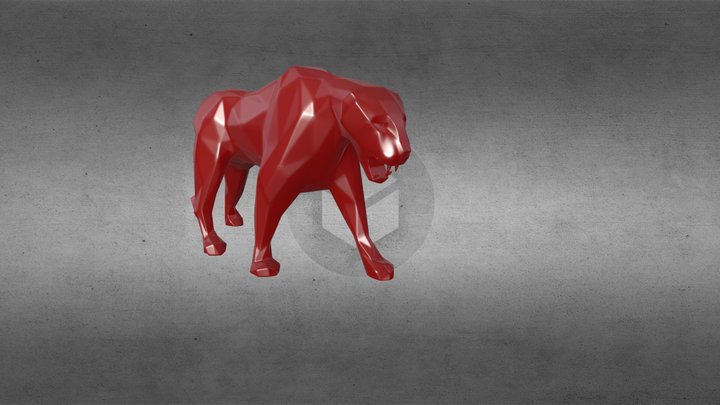 panther stylized 3D Model